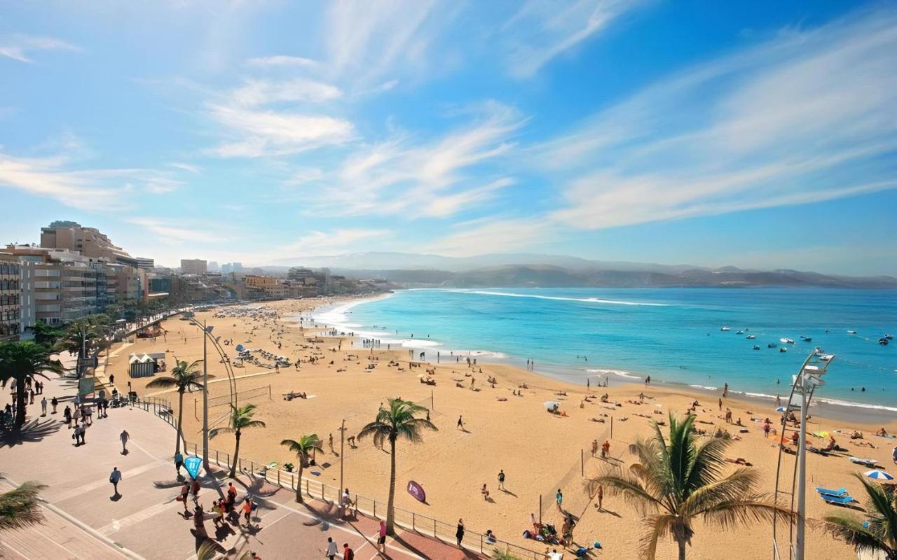 ラスパルマス・デ・グランカナリアUpscale***Las Canteras Beach***Balconyアパートメント エクステリア 写真